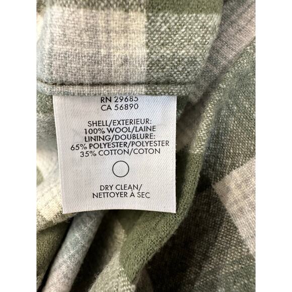 PENDLETON 'Maverick' Merino 100% Wool Plaid Shirt Button Pockets-Men's Size L - Picture 9 of 11